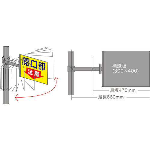 スイング標識金具付 ＳＢ－１４ 頭上足元注意 – GREEN CROSS-select