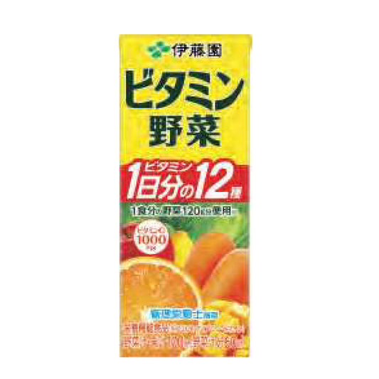 ビタミン野菜　紙パック200ml　24本入