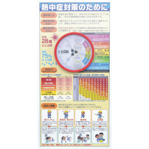 熱中症注意標識（防雨型温湿度計付）