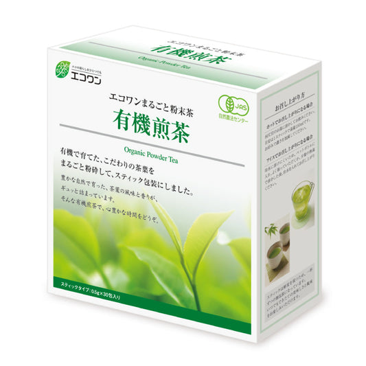 有機煎茶（粉末）３０包入り　１２個セット