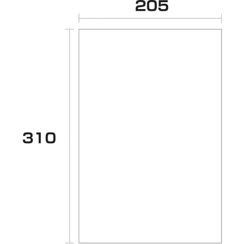 ポリエチレン袋　厚み０．０５　１０００枚　２０５幅ｘ長さ３１０ｍｍ