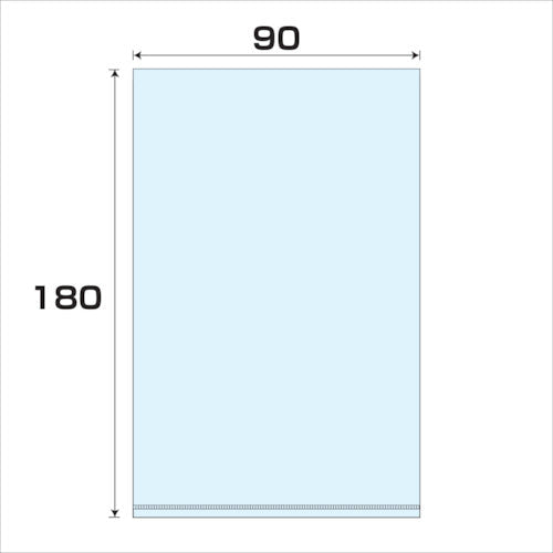 ポリプロピレン袋（ＰＰ）厚み０．０３　１０００枚　幅９０ｘ長さ１８０ｍｍ