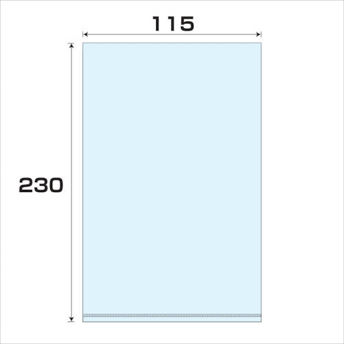 ポリプロピレン袋（ＰＰ）厚み０．０３　１０００枚　幅１１５ｘ長さ２３０ｍｍ