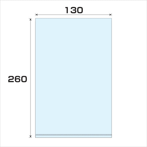 ポリプロピレン袋（ＰＰ）厚み０．０３　１０００枚　幅１３０ｘ長さ２６０ｍｍ