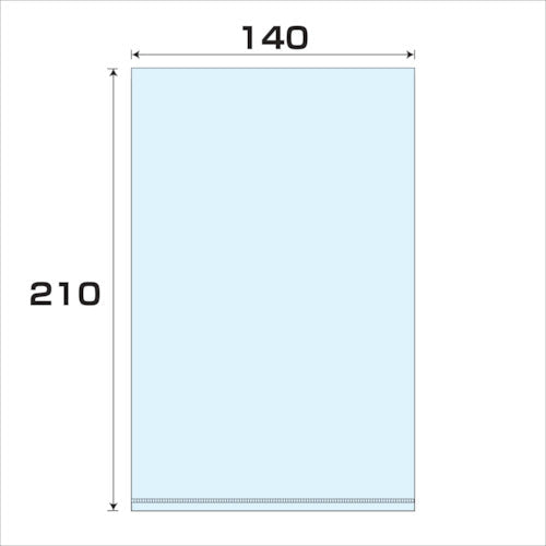 ポリプロピレン袋（ＰＰ）厚み０．０３　１０００枚　幅１４０ｘ長さ２１０ｍｍ