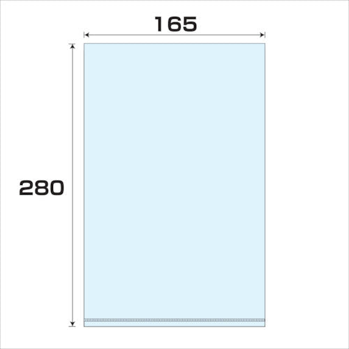 ポリプロピレン袋（ＰＰ）厚み０．０３　１０００枚　幅１６５ｘ長さ２８０ｍｍ