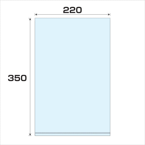 ポリプロピレン袋（ＰＰ）厚み０．０３　５００枚　幅２２０ｘ長さ３５０ｍｍ