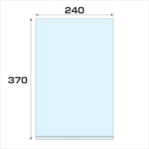 ポリプロピレン袋（ＰＰ）厚み０．０３　５００枚　幅２４０ｘ長さ３７０ｍｍ