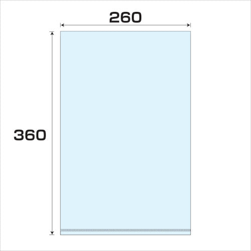 ポリプロピレン袋（ＰＰ）厚み０．０３　５００枚　幅２６０ｘ長さ３６０ｍｍ