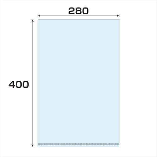 ポリプロピレン袋（ＰＰ）厚み０．０３　５００枚　幅２８０ｘ長さ４００ｍｍ