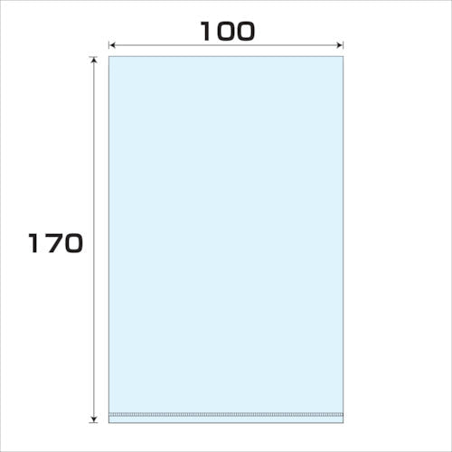 ポリプロピレン袋（ＰＰ）厚み０．０４　１０００枚　幅１００ｘ長さ１７０ｍｍ
