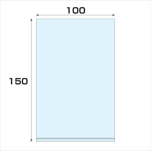 ポリプロピレン袋（ＰＰ）厚み０．０５　１０００枚　幅１００ｘ長さ１５０ｍｍ