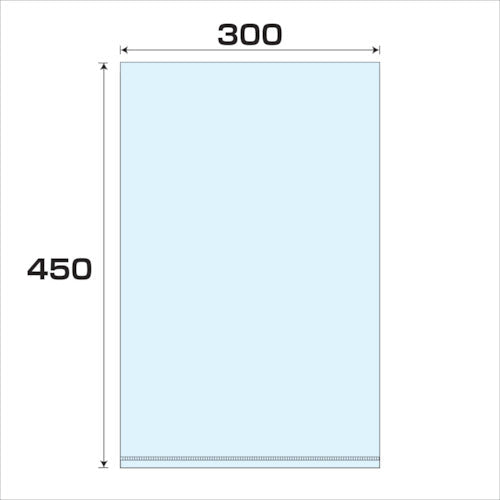 ポリプロピレン袋（ＰＰ）厚み０．０５　５００枚　幅３００ｘ長さ４５０ｍｍ