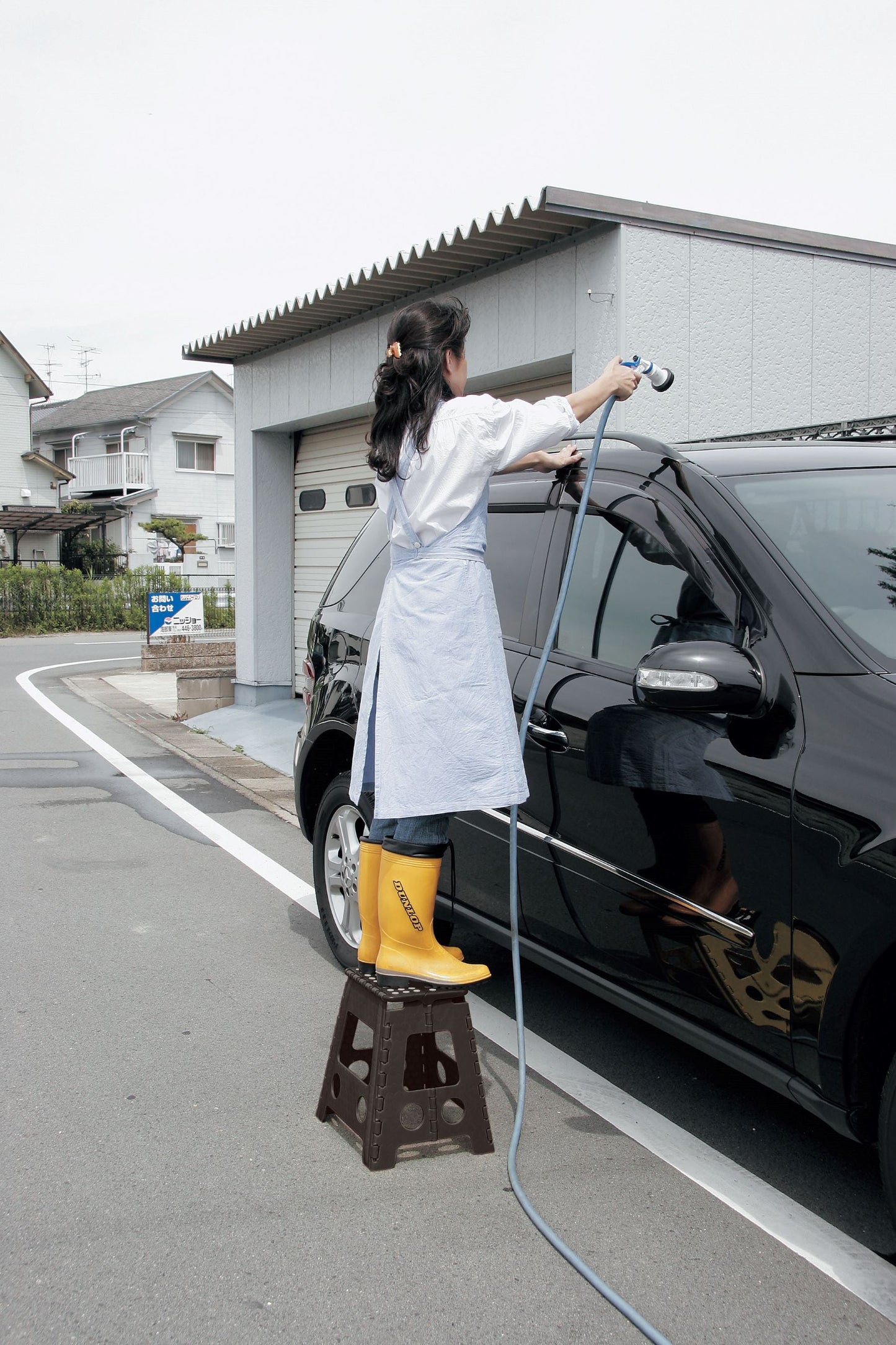 折りたたみ踏み台 セノビー ブラック