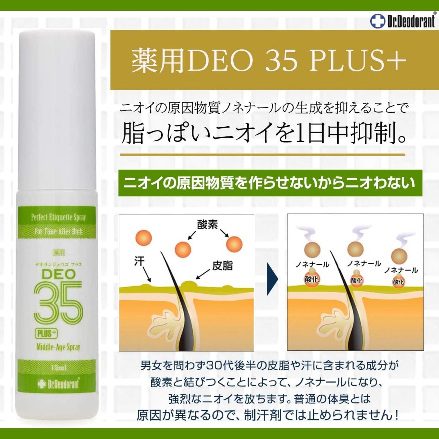 薬用ミョウバンせっけんＥＸ２０ｇ・薬用ＤＥＯ３５　ＰＬＵＳ＋1５ｍＬ