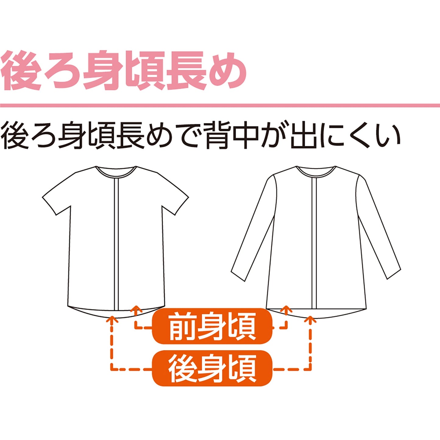 ３分袖ワンタッチシャツ（２枚組）　綿１００％　抗菌防臭　婦人用　ＷＨ　３Ｌ