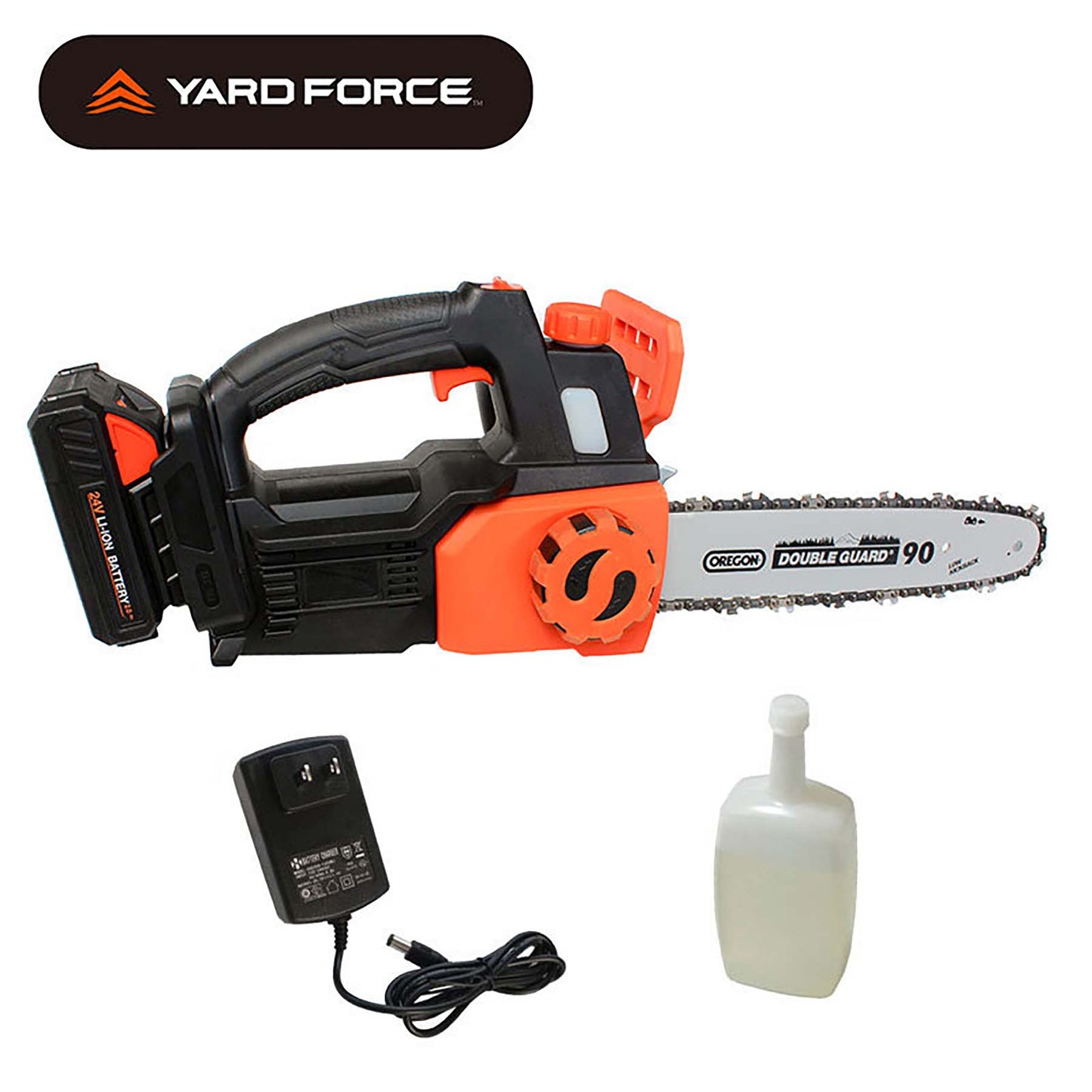 ＹＡＲＤＦＯＲＣＥ　２４Ｖコードレスブラシレスチェーンソー　家庭用　庭木剪定