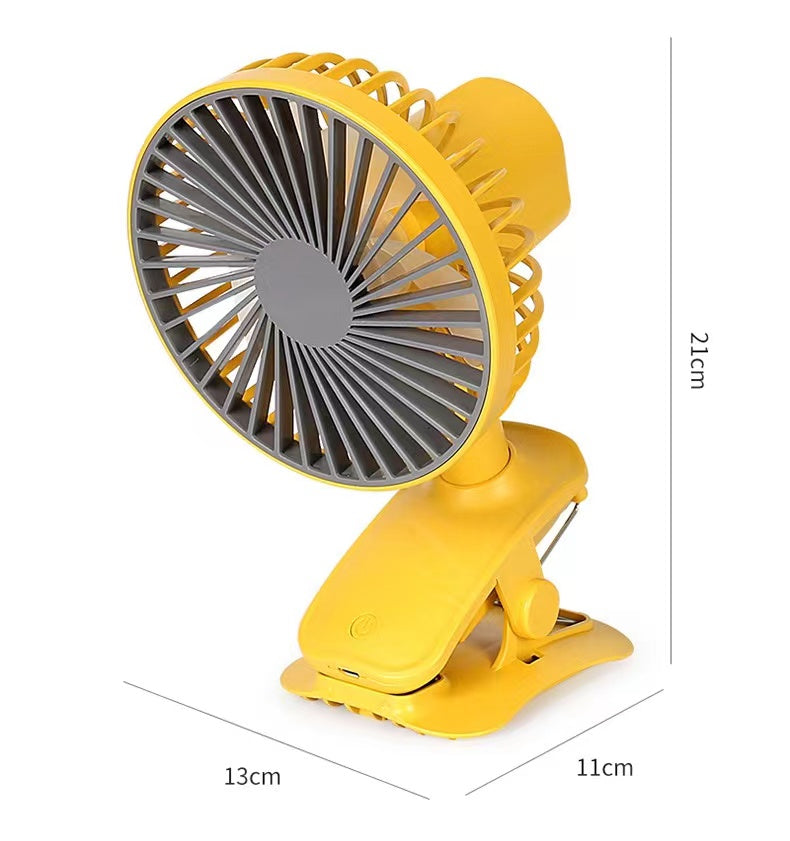 扇風機クリップタイプ　イエロー　ＭＺＬ－３１